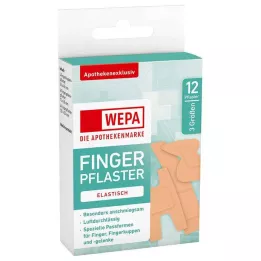 WEPA Fingerplastre mix 3 størrelser, 12 stk