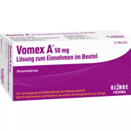 VOMEX En 50 mg oral opløsning i pose, 12 stk