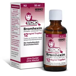 BROMHEXIN Hermes Arzneimittel 12 mg/ml dråber, 50 ml