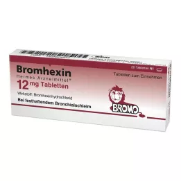 BROMHEXIN Hermes Arzneimittel 12 mg tabletter, 20 stk