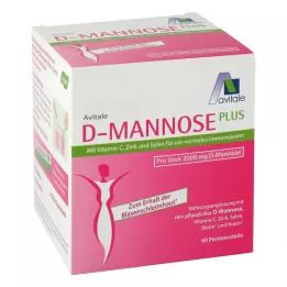 D-MANNOSE PLUS 2000 mg sticks med vitaminer og mineraler, 60X2,47 g