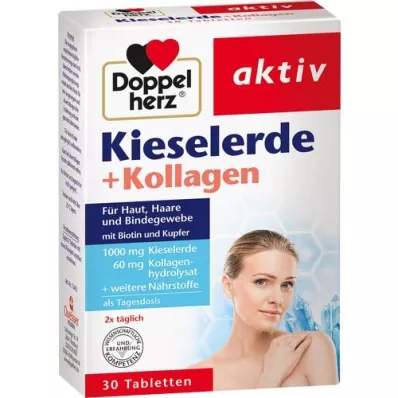 DOPPELHERZ Silica+Collagen-tabletter, 30 kapsler