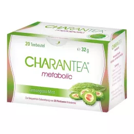 CHARANTEA metaboliske Lemon/Mint filterposer, 20 stk
