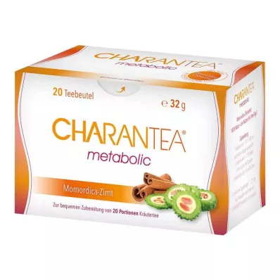 CHARANTEA metabolisk kanel urtete filterpose, 20 stk