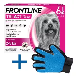 FRONTLINE Tri-Act-opløsning til drypning på hunde 2-5 kg, 6 stk