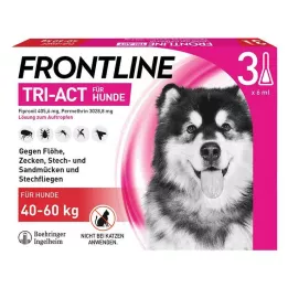 FRONTLINE Tri-Act-opløsning til drypning på hunde 40-60 kg, 3 stk