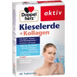 DOPPELHERZ Silica+Collagen-tabletter, 60 kapsler