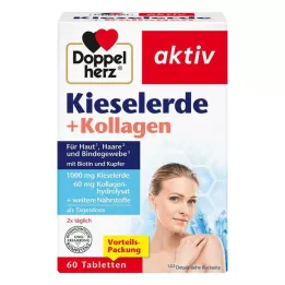 DOPPELHERZ Silica+Collagen-tabletter, 60 kapsler