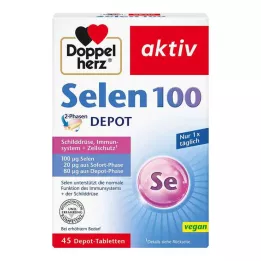 DOPPELHERZ Selen 100 2-fase depottabletter, 45 kapsler