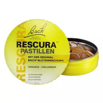 Bach Blomster Original Rescura Pastiller Orange-Hyldebær, 50 g Bach Blomster Original Rescura Pastiller Orange-Hyldebær, 50 g