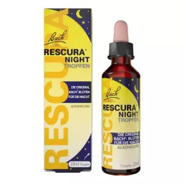 BACHBLÜTEN Original Rescura natdråber uden alkohol, 20 ml