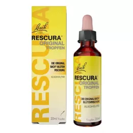 BACHBLÜTEN Original Rescura-dråber uden alkohol, 20 ml