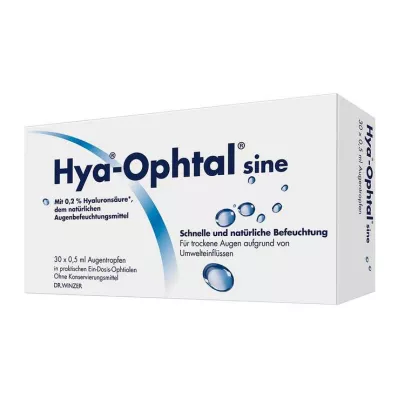 HYA-OPHTAL sine øjendråber, 30X0,5 ml