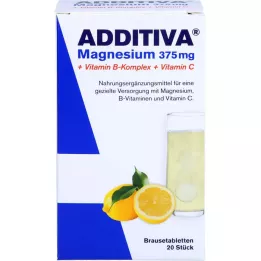 ADDITIVA Magnesium 375 mg+Vitamin B-kompleks+Vit.C, 20X6 g