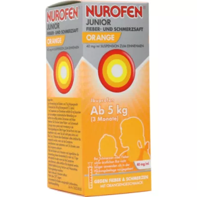 NUROFEN Junior feber og smerte juice orange 40 mg/ml, 100 ml