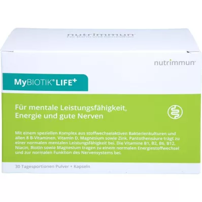 MYBIOTIK LIFE+ Kombipakke 30x1,5 g Plv.+60 kapsler, 1 stk