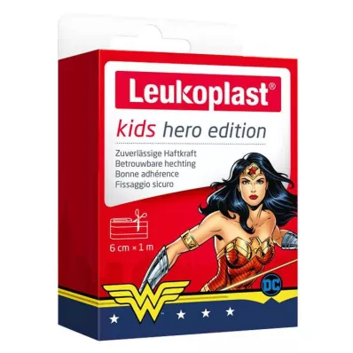 LEUKOPLAST børneplaster helt Wonder Woman 6 cmx1m, 1 stk
