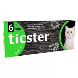 TICSTER Spot-on-opløsning til katte op til 4 kg, 6X0,4 ml