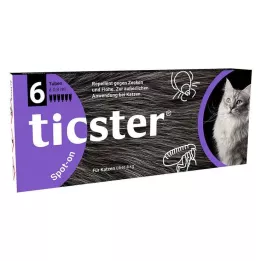 TICSTER Spot-on-opløsning til katte på 4-8 kg, 6X0,8 ml