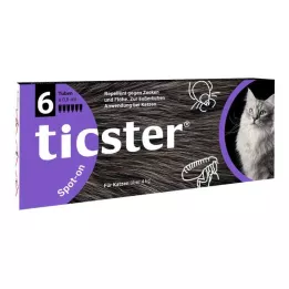 TICSTER Spot-on-opløsning til katte på 4-8 kg, 6X0,8 ml