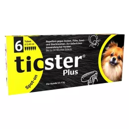 TICSTER Plus spot-on opløsning til hunde op til 4 kg, 6X0,48 ml