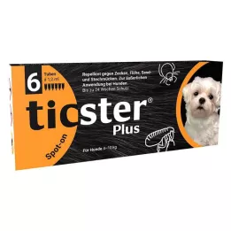 TICSTER Plus spot-on opløsning til hunde 4-10 kg, 6X1,2 ml