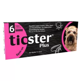 TICSTER Plus spot-on opløsning til hunde 10-25 kg, 6X3 ml