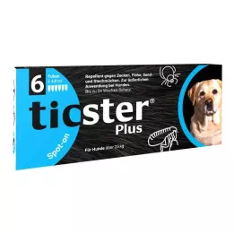 TICSTER Plus spot-on opløsning til hunde over 25 kg, 6X4,8 ml