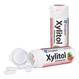 MIRADENT Xylitol tyggegummi vandmelon, 30 stk