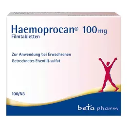 HAEMOPROCAN 100 mg filmovertrukne tabletter, 100 stk