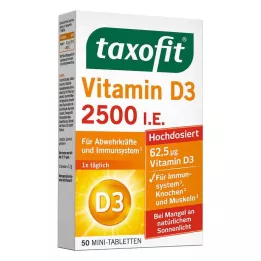 TAXOFIT Vitamin D3 2500 I.U. tabletter, 50 stk