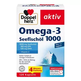 DOPPELHERZ Omega-3 havfiskeolie 1000 kapsler, 120 kapsler