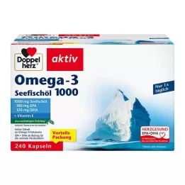 DOPPELHERZ Omega-3 havfiskeolie 1000 kapsler, 240 kapsler