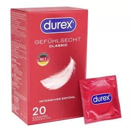 DUREX Sensitive classic kondomer, 20 stk