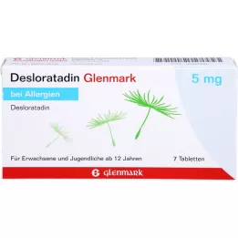 DESLORATADIN Glenmark 5 mg tabletter, 7 stk