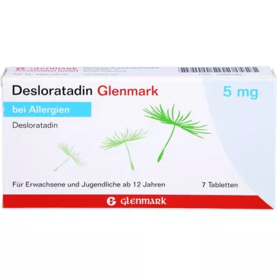 DESLORATADIN Glenmark 5 mg tabletter, 7 stk