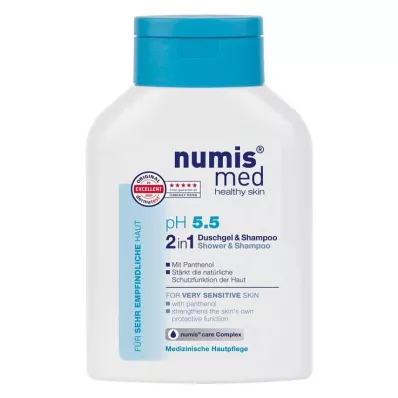 NUMIS med pH 5,5 2in1 shower gel &amp; shampoo, 200 ml