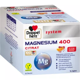 DOPPELHERZ Magnesium 400 citrat systemgranulat, 60 stk