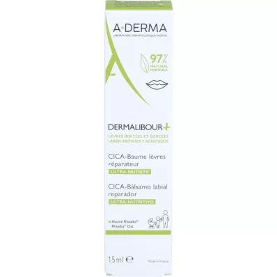 A-DERMA DERMALIBOUR+ CICA Læbepomade, 15 ml
