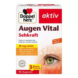 DOPPELHERZ Augen Vital Sehkraft aktiv Kapsler, 90 Kapsler