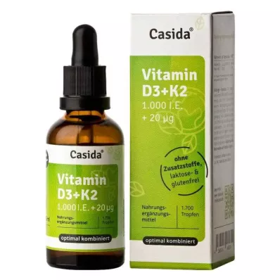 VITAMIN D3 K2 dråber, 50 ml