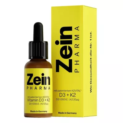 Vitamin D3 + K2 MK-7 dråber i høj dosering, 25 ml