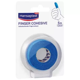 HANSAPLAST Fingertape selvklæbende 2,5 cmx5 m blå, 1 stk