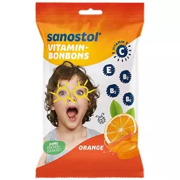 SANOSTOL Orange vitaminbolsjer, 75 g