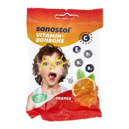 SANOSTOL Orange vitaminbolsjer, 75 g
