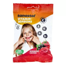 SANOSTOL Vitamin-slik hindbær-cassis, 75 g
