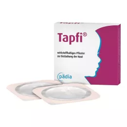 TAPFI 25 mg/25 mg plaster indeholdende aktiv ingrediens, 20 stk