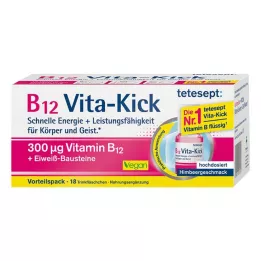 TETESEPT B12 Vita-Kick 300 µg drikkeamp. fordelspakke, 18 stk