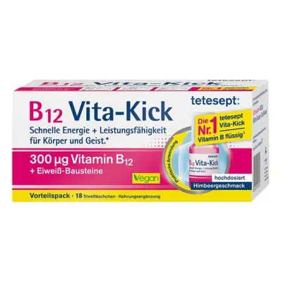 TETESEPT B12 Vita-Kick 300 µg drikkeamp. fordelspakke, 18 stk