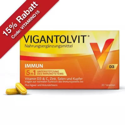 VIGANTOLVIT Immune filmovertrukne tabletter, 30 stk